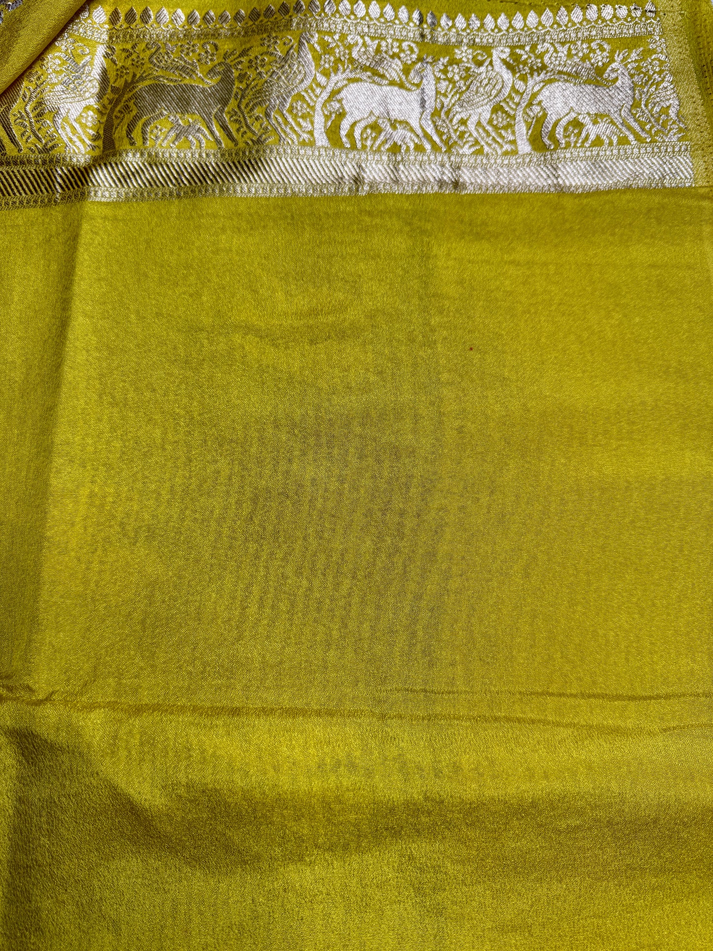Black & Mustard Yellow Khadi Silk saree