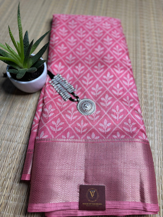 Pink Dola Silk Saree