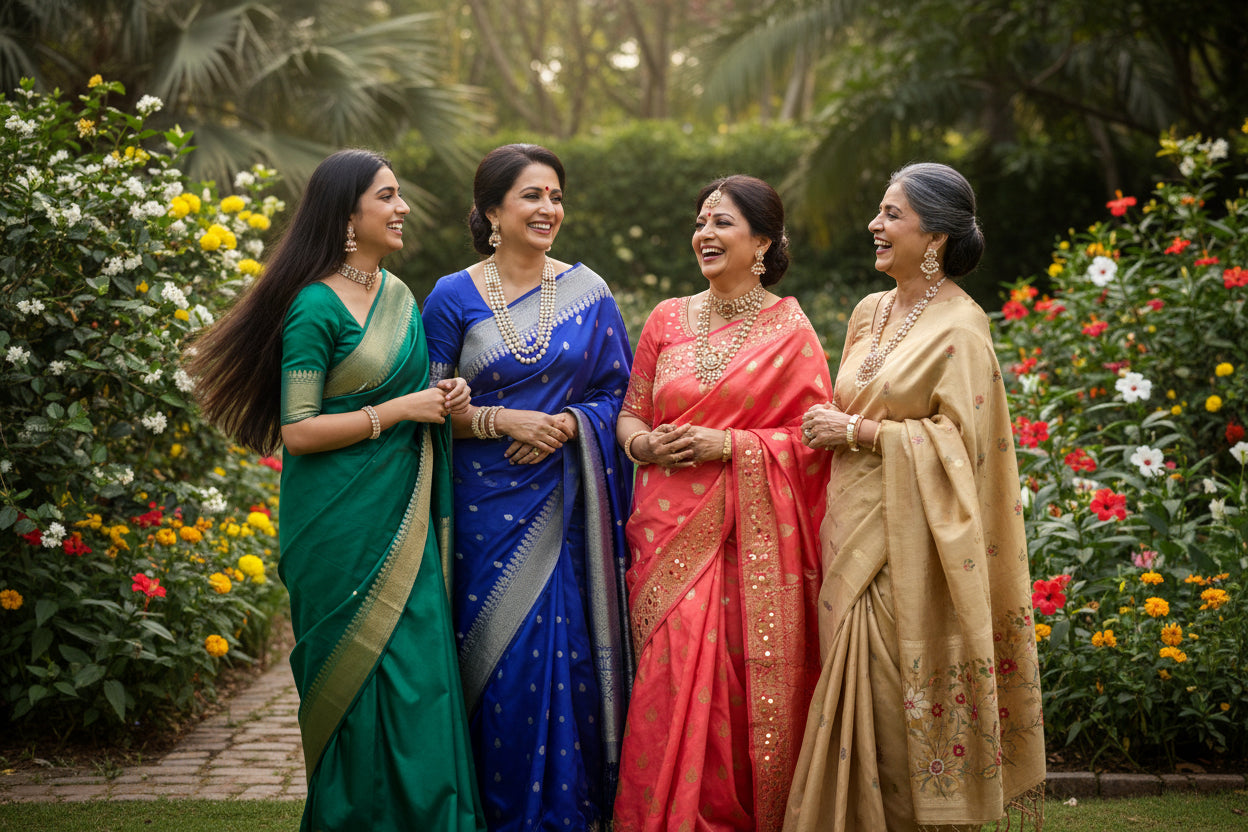 Maroon chiffon saree with sequence and cut work border