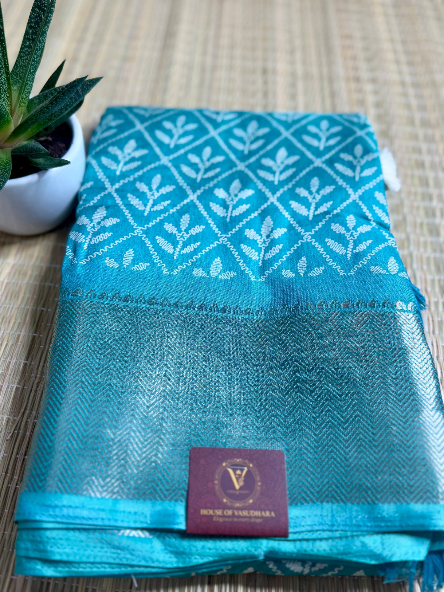 Blue  Dola Silk Saree